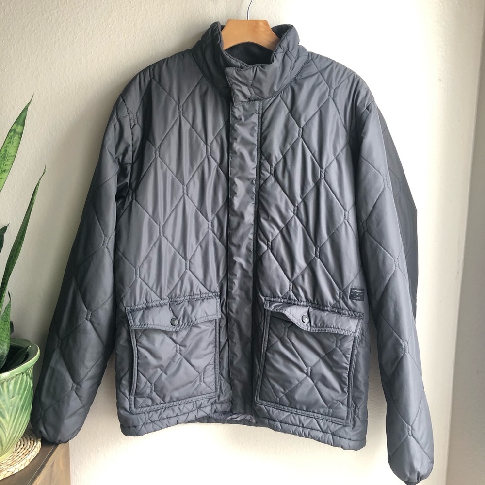 ONEILL MENS PUFFER Gray Winter Jacket Sz Large